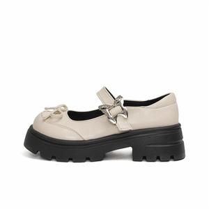 PARK DANCE Женские туфли Мэри Джейн на массивном каблуке экрю, цвет Ecru