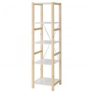 Стеллаж IVAR IKEA, 48x50x179 см, белый