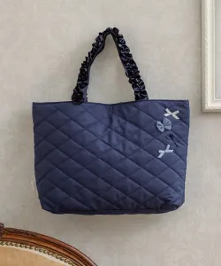 Учебная сумка с оборками Cinnamoroll/My Melody/Plain Panpantutu, цвет Navy X Navy.