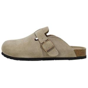 Противоскользящие тапочки с закрытым носком унисекс Topland, коричневый