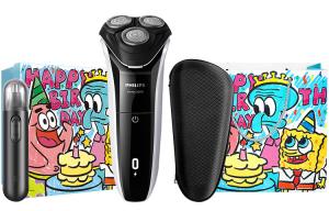 Rotary бритва S3109 с тремя лезвиями, система для бритья по всему телу, моющаяся, ветрозащитная PHILIPS