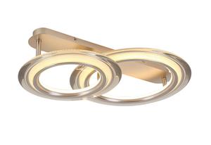 Потолочный светодиодный светильник с регулировкой яркости, степень защиты IP20 Dieter Knoll, хром/champagner/прозрачный