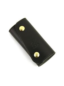 Кожаный футляр для ключей Il Bisonte на кнопке