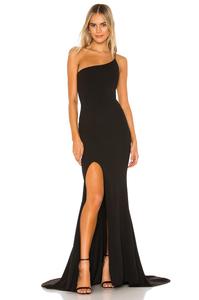 Платье Nookie Jasmine One Shoulder Gown, черный