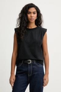 Хлопковый топ Patrizia Pepe, черный