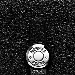 Кошелёк Dogon Togo Calfskin, держатель для карт унисекс Noir Black HERMES
