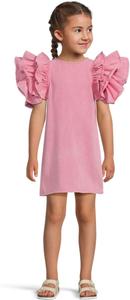 Платье Lola and The Boys Pink Princess Ruffle Denim Dress, розовый