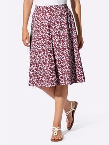 Юбка-слипон с темно-красным и белым принтом WITT WEIDEN