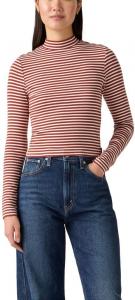 Женская свободная футболка с длинным рукавом Levi's, (New) Marigold Stripe Burnt Henna