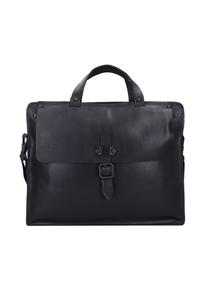 Портфель Aberdeen кожаный 39 см HAROLD'S, черный