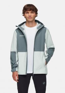 Куртка Mammut LINARD GUIDE HOODED, Silver Sage Strata/Yellow