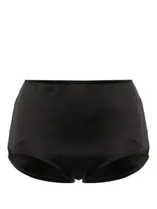 Атласные трусы-брифы с завышенной талией Blugirl, черный