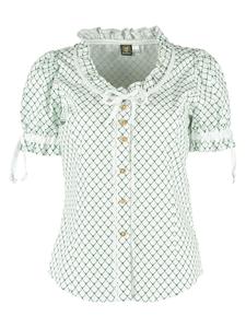 OS-Trachten Блузка Poceu темно-зеленого цвета