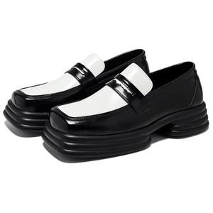 WEISHIBANGWEI Мужские лоферы черные черные с увеличенной высотой, цвет Black Height Increasing