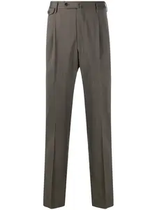 Брюки строгого кроя Pt Torino, коричневый