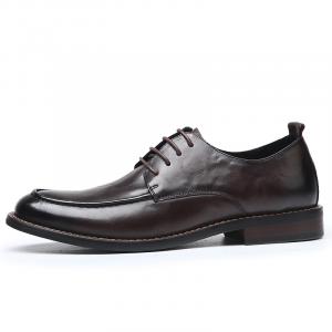 UHK Мужские туфли для костюма низкие черные/темно-коричневые темно-коричневые, цвет Dark Brown