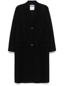 Однобортное пальто Moschino, черный