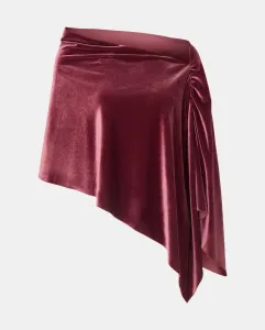 Бархатная накидка с сборкой на плечах Banarassi, светло-розовый