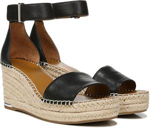 Женские сандалии на танкетке Franco Sarto Clemens из рафии, черный