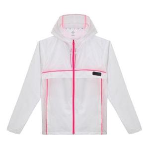 Куртка run anywhere hooded jacket 'white pink' Under Armour, белый