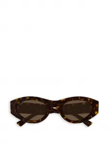 Солнцезащитные очки с логотипом Gucci, коричневый