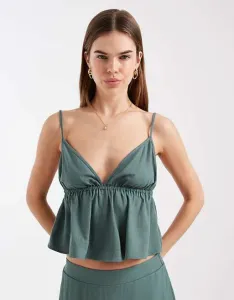 Зеленый комбинезон на бретельках Vero Moda