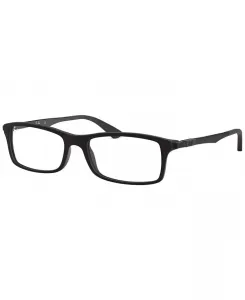 RB7017 Унисекс прямоугольные очки Ray-Ban, черный