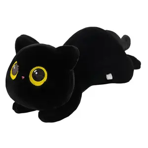 Плюшевая кукла милый котенок 50см/70см/90см высота DUOMIAOYOU, черный