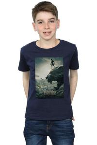 Футболка с плакатом «Черная пантера» Marvel, темно-синий