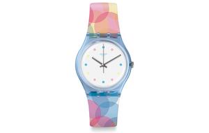 SWATCH Часы Women's White Watch GS159, Pink Blue