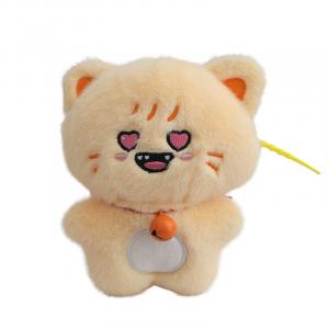 Кулон из плюша Expression Kitten, Quirky Sidelong Smirk Cow Cat, Happy Kitten Dolls высотой 12 см A little tide to play, желтый