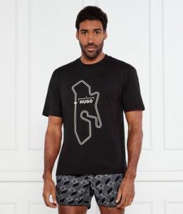 Футболка дроуд Loose fit Hugo, черный