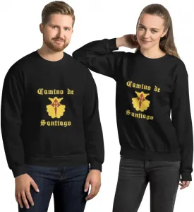 Свитшот Camino de Santiago с крестом Святого Иакова, Unisex