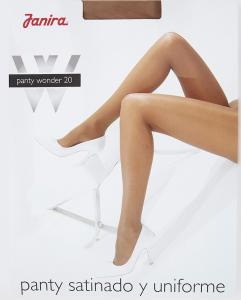 Коричневые женские атласные трусики Janira плотностью 20 ден Janira