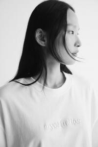 Футболка оверсайз с принтом H&M, белый