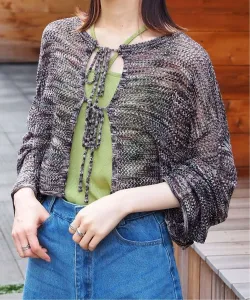 Tiptop/MIX Двусторонний кардиган с лентой