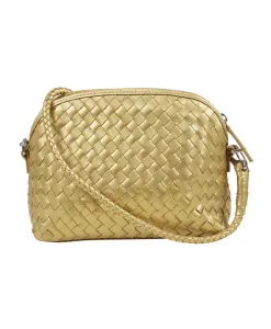 Массивная кожаная сумка через плечо в стиле Феллини Dragon Diffusion, желтый