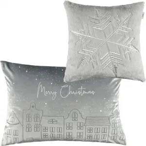 Декоративная наволочка ESPRIT "Рождественский город", серый Esprit