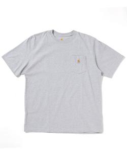 Футболка рабочая с коротким рукавом, большими карманами и нагрудной нашивкой с логотипом Carhartt, синий