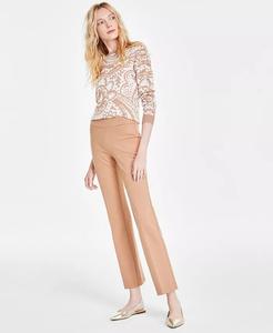 Женские компрессионные брюки NYC Bootcut Pull-On Jones New York, коричневый