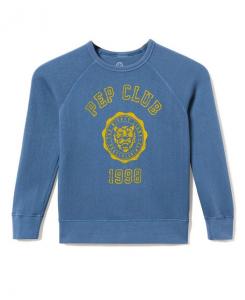 Унисекс флисовая толстовка с регланными рукавами Pep Club - для малышей и детей постарше Junk Food Clothing, синий