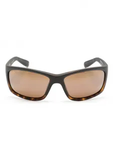 Солнцезащитные очки Kanaio Coast в прямоугольной оправе Maui Jim, черный