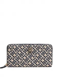Кошелек с круговой молнией и монограммой Tommy Hilfiger, нейтральный