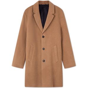 Однобортное длинное пальто Tommy Hilfiger, хаки