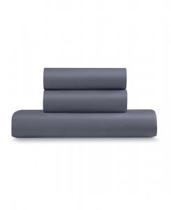 Комплект постельного белья из 3 предметов из однотонной микрофибры, размер Twin/Twin XL Ella Jayne, Charcoal