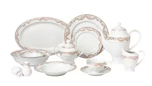 Набор столовых приборов Beauty из 57 предметов, сервиз на 8 персон Lorren Home Trends, pink