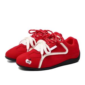 GULIA Легкие дышащие нескользящие женские лоу-топы кэжуал Apple Red, цвет Apple Red