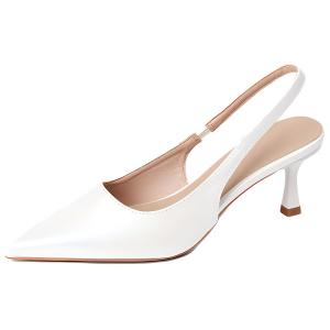 Varib Белые женские туфли на тонком каблуке 5 см, цвет White