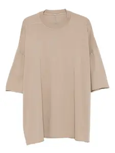 Футболка с завязками и укороченным подолом Rick Owens DRKSHDW, нейтральный