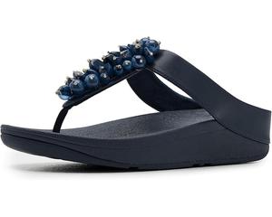 Женские сандалии FitFlop Fino Bead-Cluster Toe-Post, Midnight Navy